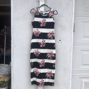 Long & fitted knit dress